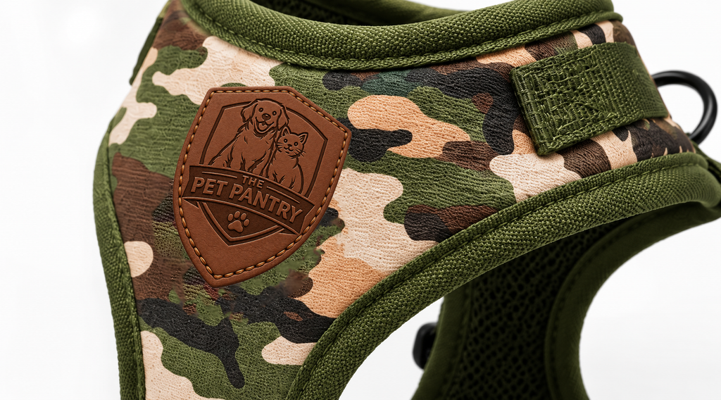 Military Camouflage No-Pull Dog Harness Vest for Small & Medium Pets