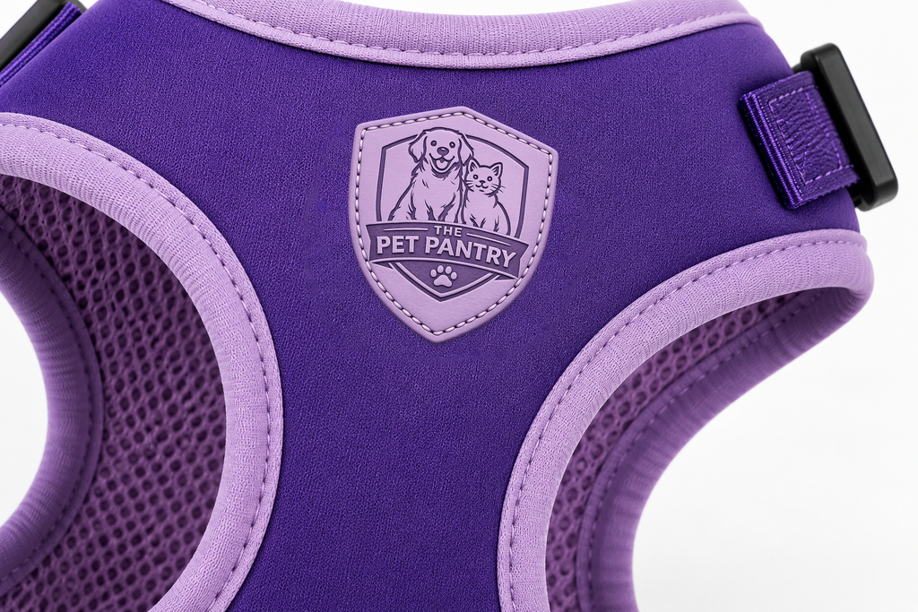 Premium Purple Soft Comfort No-Pull Dog Harness Vest for Small & Medium Pets