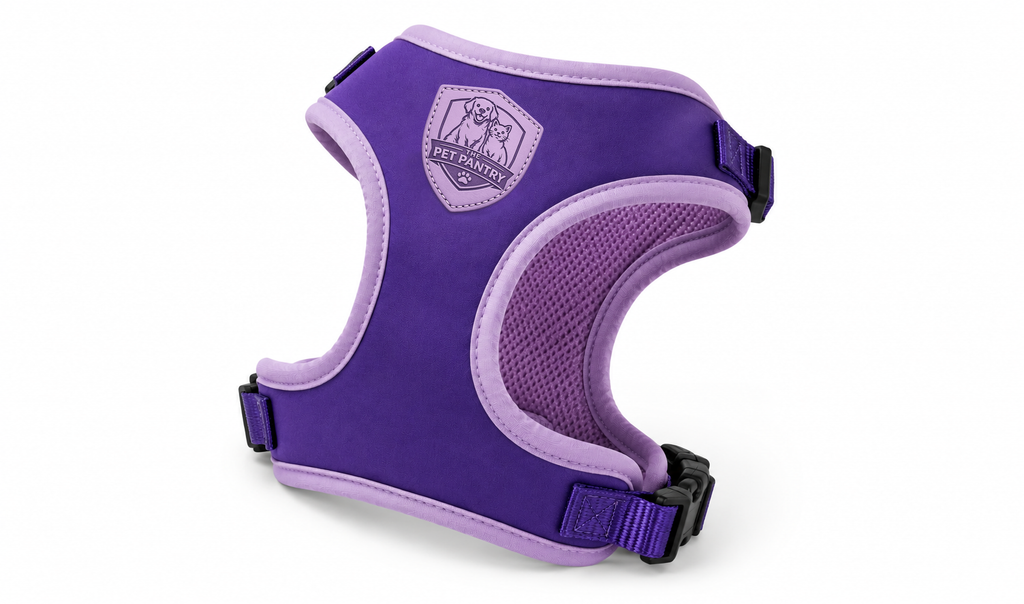 Premium Purple Soft Comfort No-Pull Dog Harness Vest for Small & Medium Pets