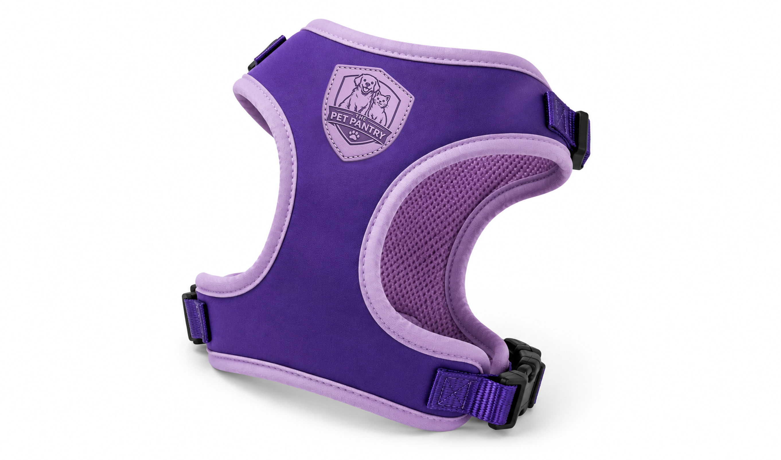 Premium Purple Soft Comfort No-Pull Dog Harness Vest for Small & Medium Pets